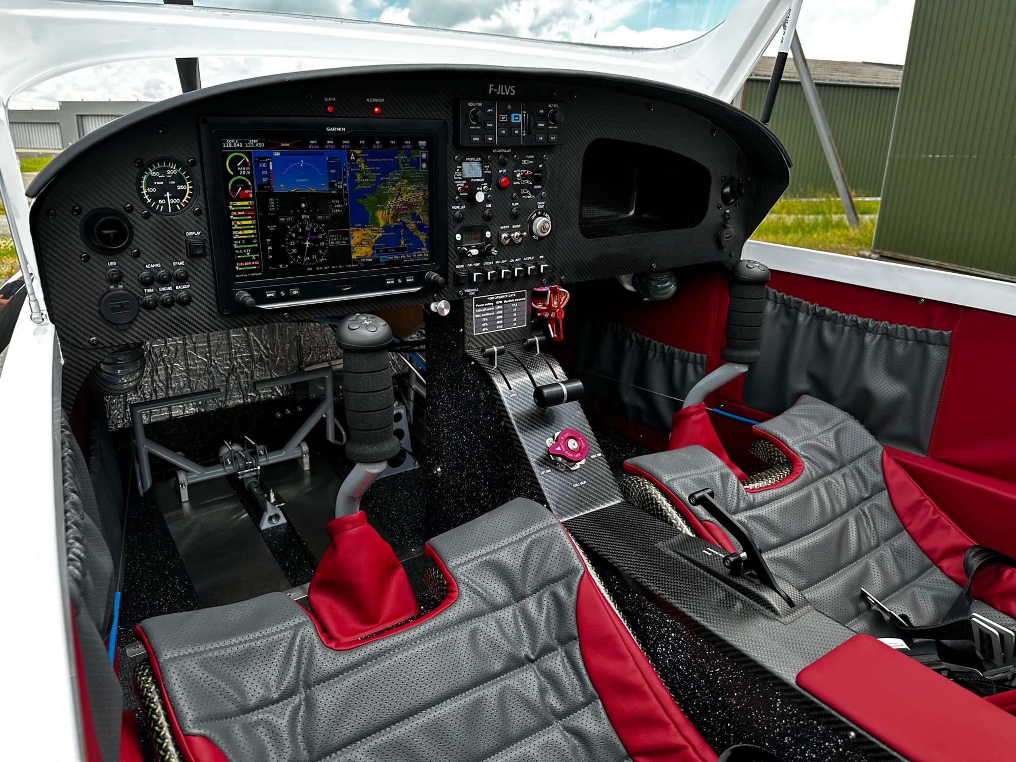 SD-2 cockpit seen from outside with the canopy open